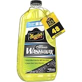 Meguiar's Hybrid Ceramic Wash &amp; Wax,48 Oz | Car Wash &amp; Wax Soap Cleans, Shines &amp; Protects in One Step, Rich Suds Lift Dirt While Adding Water-Beading Protection