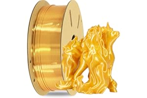 OEM MIKA3D 1KG Silk Metalic Shiny Gold PLA 3D Printer Filament, Widely Support for Most 3D Printing Printer, 2.2lbs 1KG 1.75mm 3D Printing Silk PLA Material