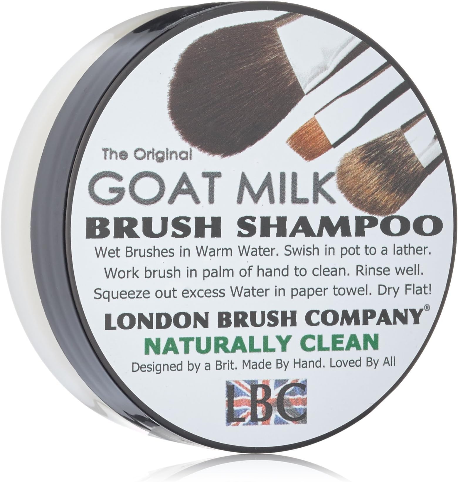 LONDON BRUSH COMPANY Pure Goat Milk Solid Brush Shampoo