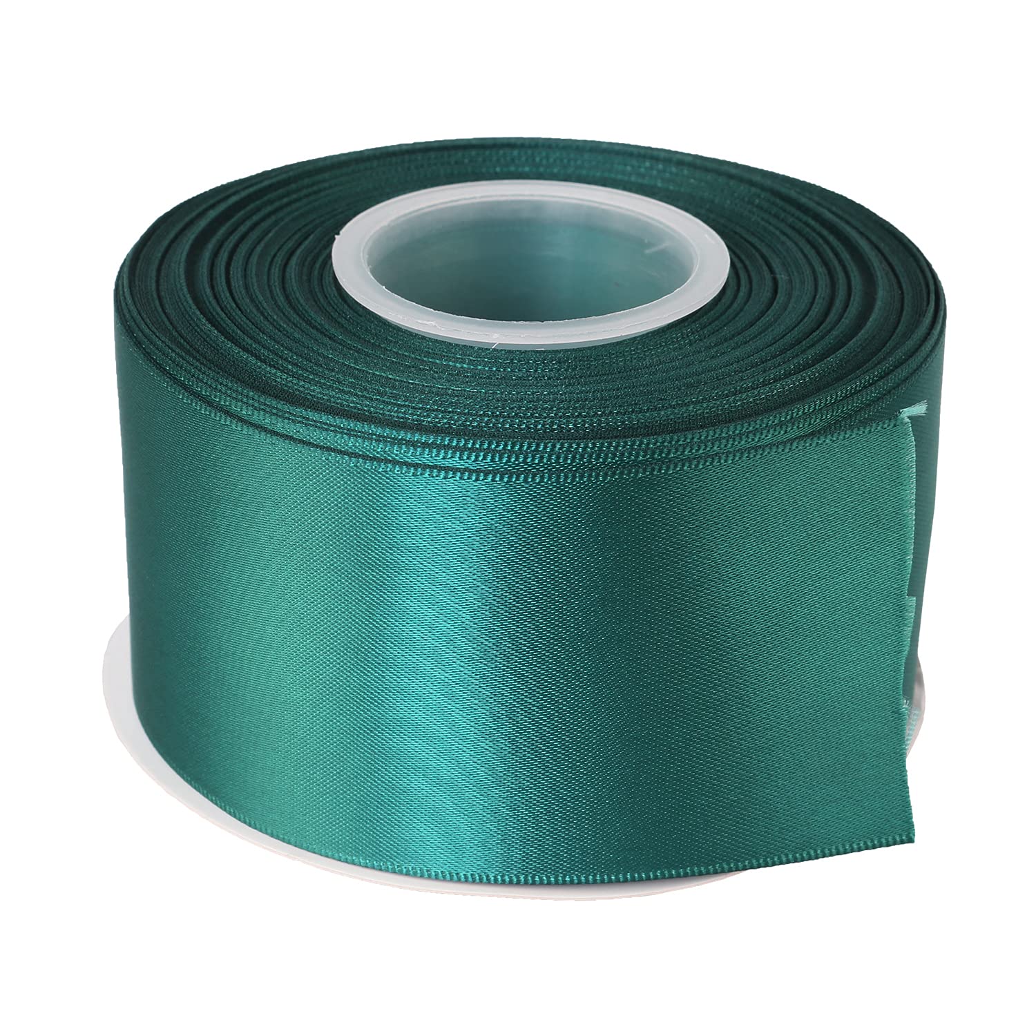 Joycrosso 50mm Double Faced Satin Ribbon 22 Meters-Roll Set for Gift Wrapping Party Favor Hair Braids Baby Shower Decoration Craft Supplies, Teal