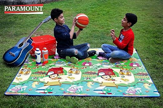Paramount Waterproof, Anti Skid, Double Sided Baby Play and Crawl Mat (Garden, 6 X3 ft)
