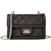 SG SUGU Small Quilted Crossbody Bag, Trendy Designer Mini Shoulder Bag, Phone Wallet Purse for Women
