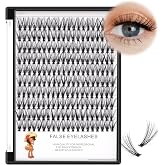 BODERMINCER 20D 8-20mm To Choose 8-10-12-14mm MIX/14-16-18-20mm Mixed Individual Cluster Eyelashes False Eyelash Extensions Individual Eyelash Bunche DIY at Home (20D-18mm)