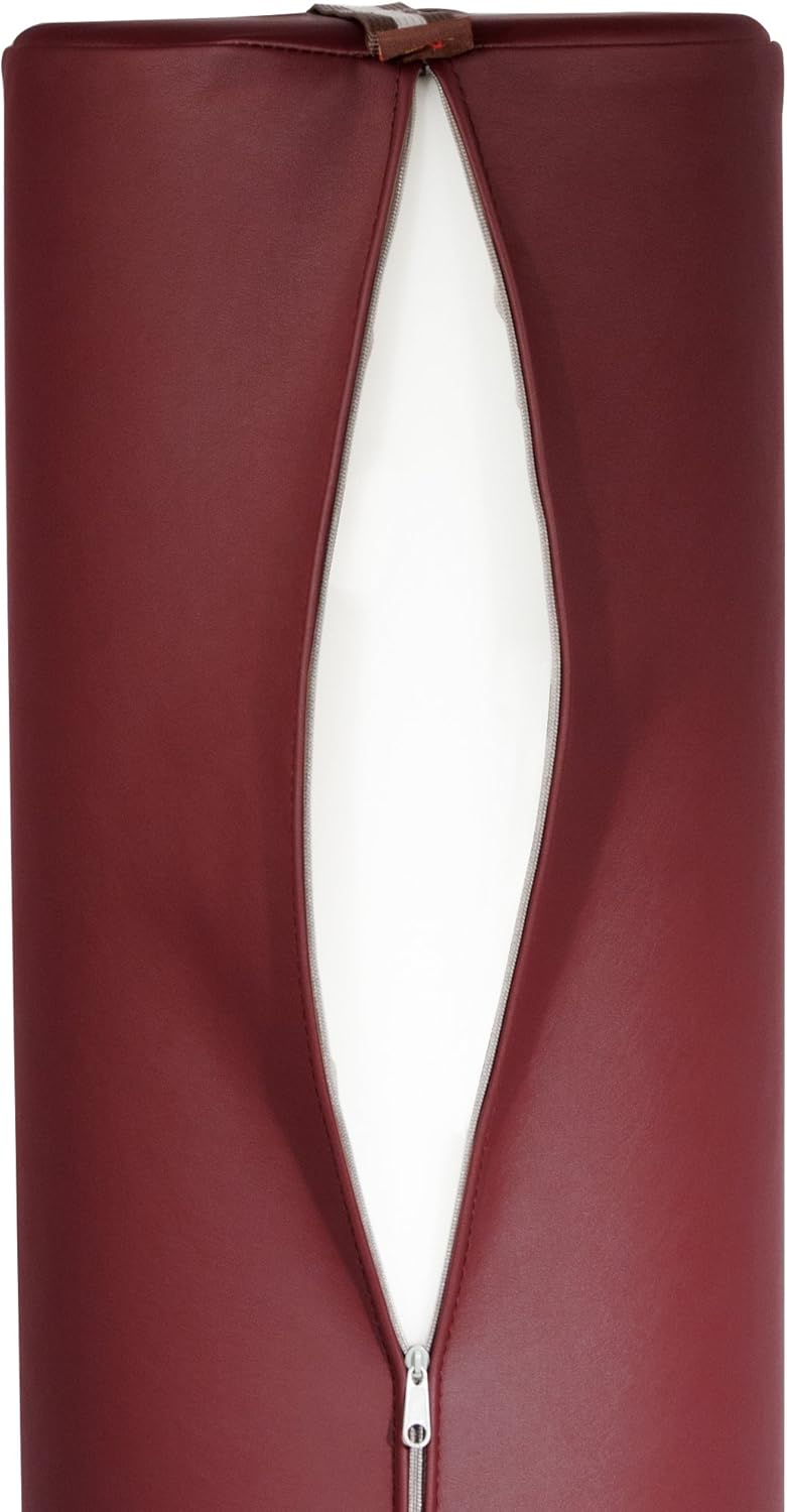 Master Massage Large 9"x26' Full Round Bolster Pillow Cushion for Massage Table ,Burgundy: Health & Personal Care