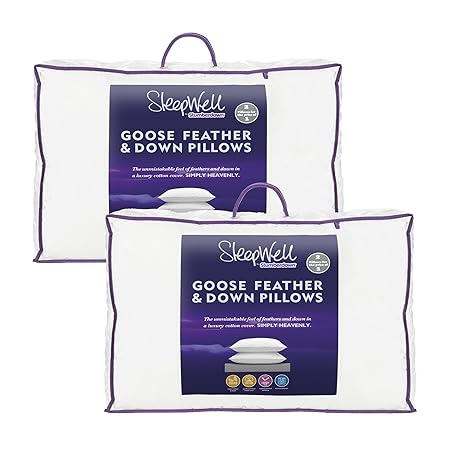 Slumberdown Sleepwell Luxury Goose Feather And Down Pillow 4
