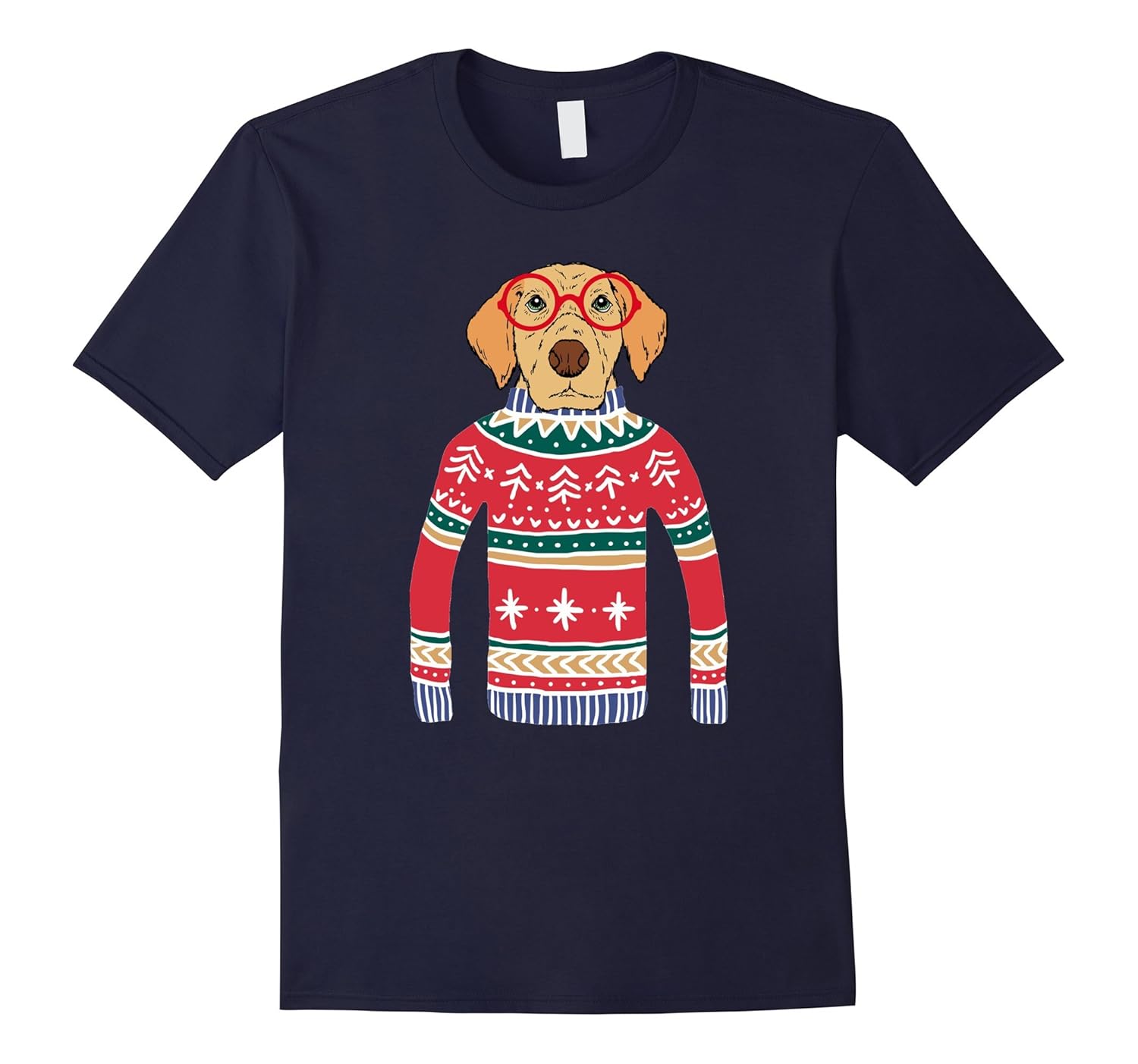 Funny Dog Lover Ugly Christmas Sweater T-shirt-ANZ