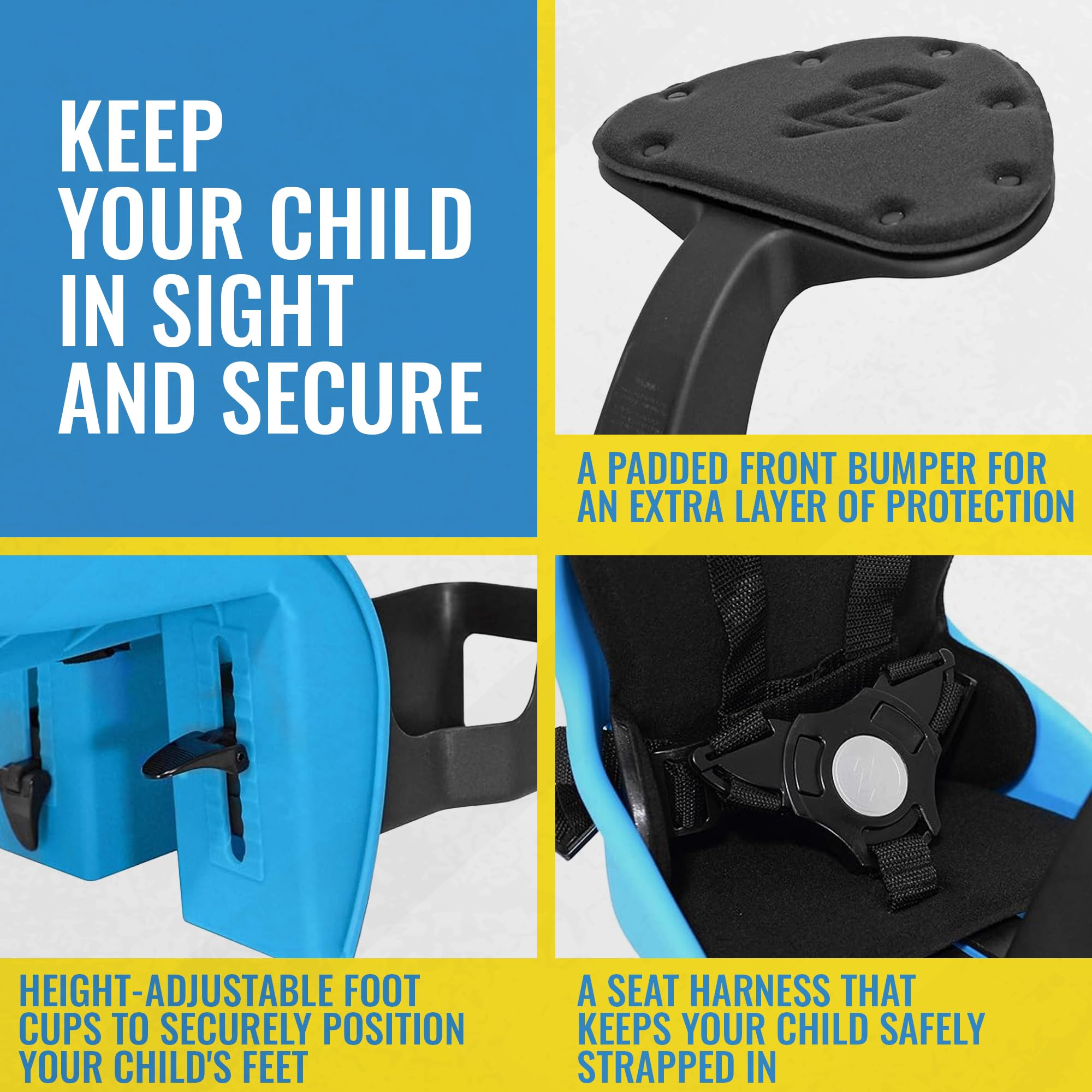 KaZAM Kangaroo Classic Front Mount Bicycle Child Seat