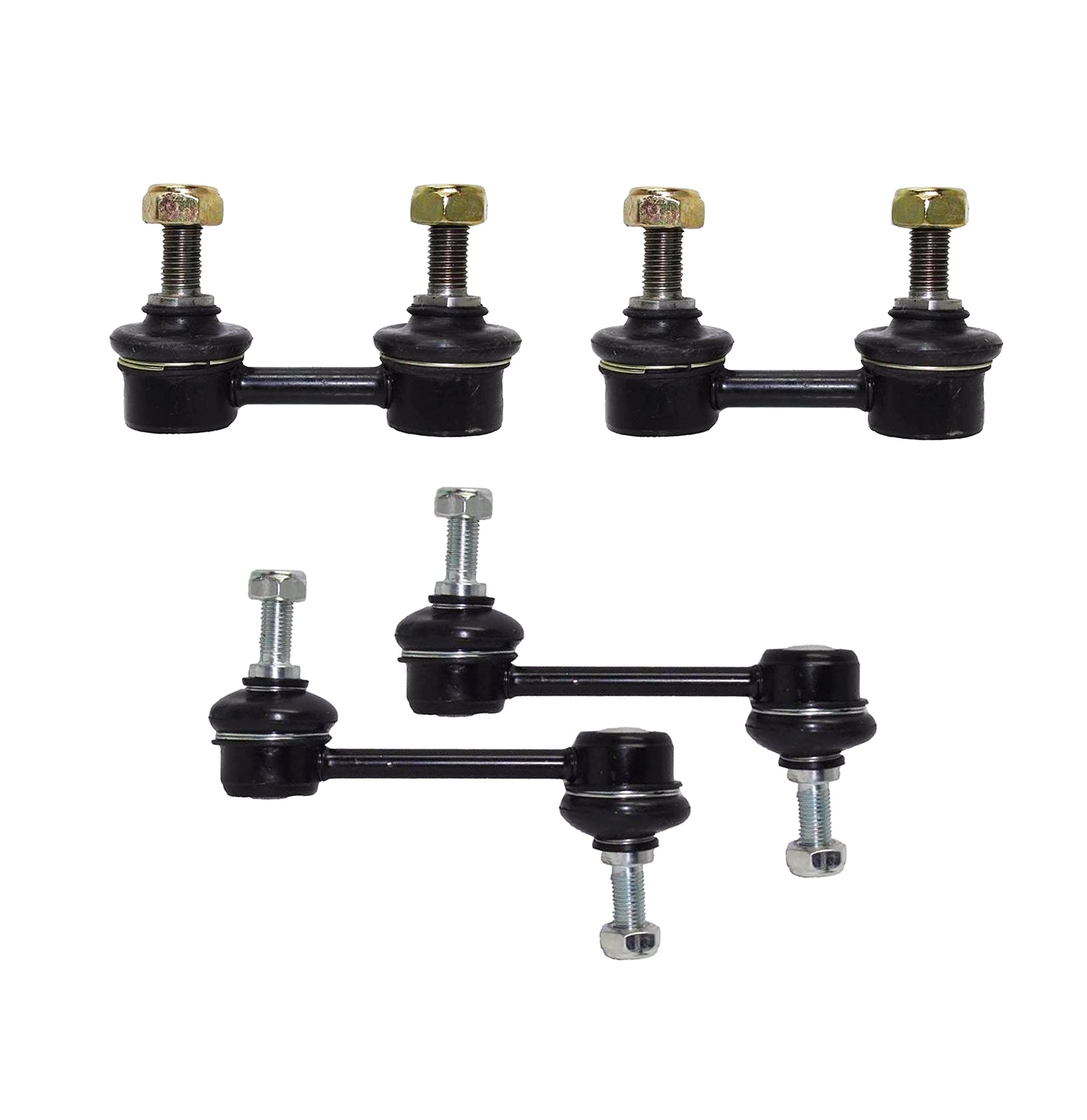 PartsW - 4 Pc Suspension Kit for Chevrolet Prizm 1998-2002 / Geo Prizm 1993-1997 / Toyota Celica 1994-1999 / Toyota Corolla 1993-2002, 2 Front & 2 Rear Sway Bar End Links