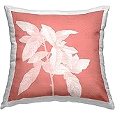 Stupell Industries Pink Flower Sprout Outdoor Printed Pillow, 18 x 18