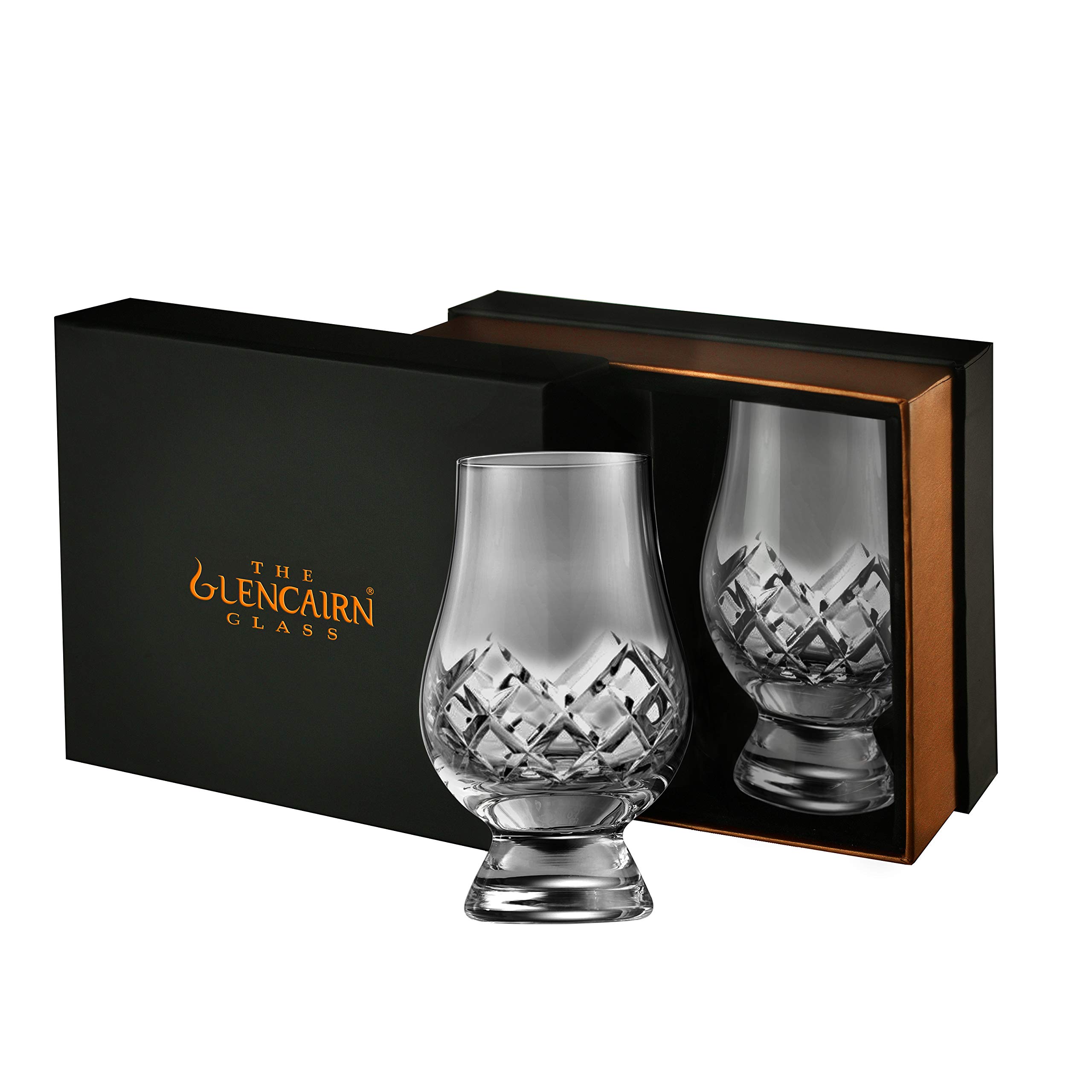 The Glencairn Official Whisky Cut Crystal Glasses - Presentation Box (Set of 2)