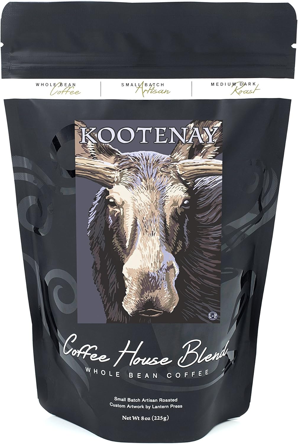 Kootenay, Canada Moose Up Close (8oz Whole Bean Small Batch Artisan
