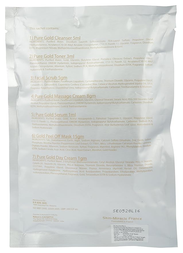 skin miracle gold facial kit