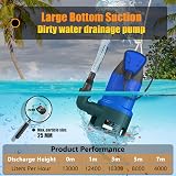 VEATON 750W Submersible Pump 13000 L/H Dirty/Clean Water Transfer view 4