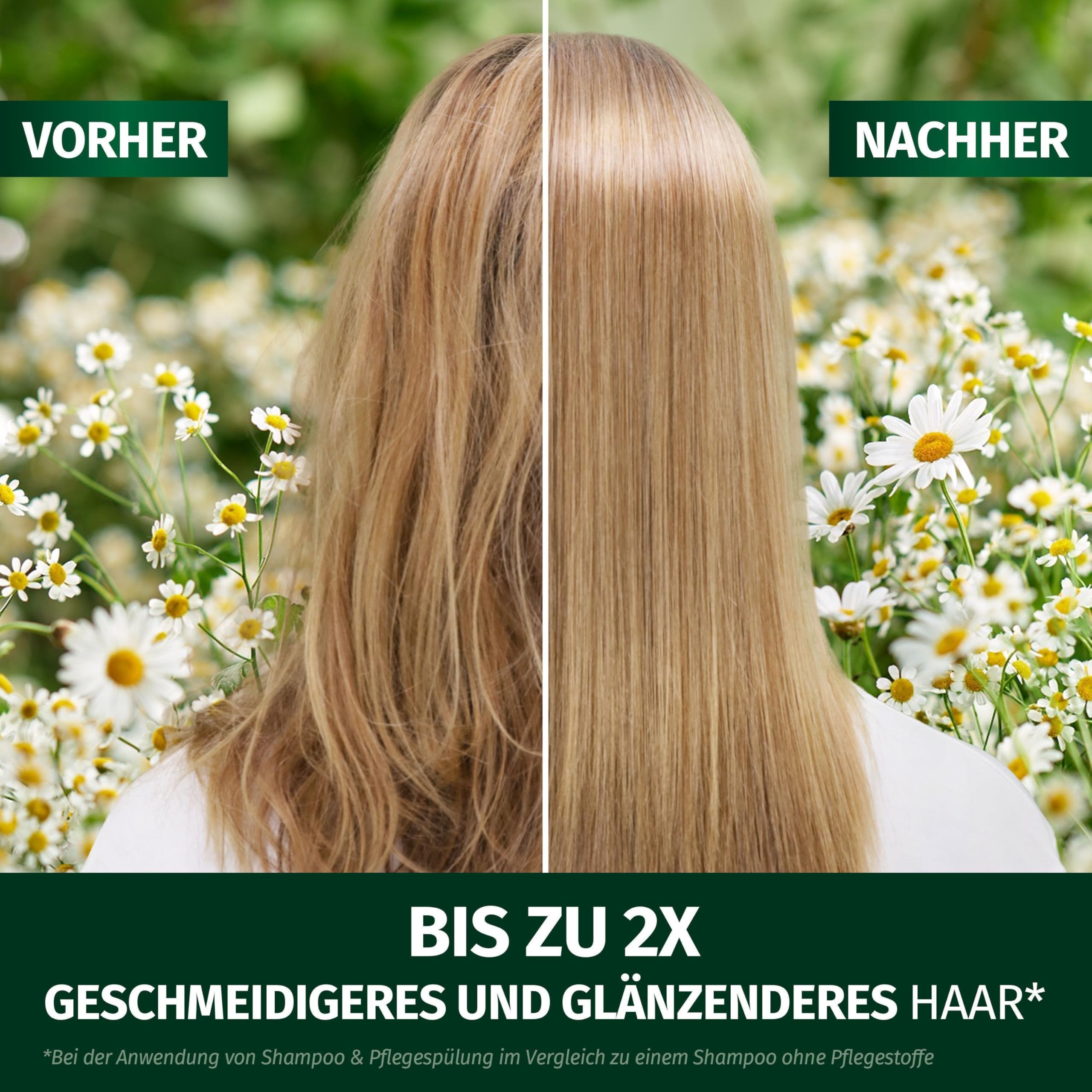 Herbal Essences Geschmeidig & Glänzend Pflegespülung mit Kamille 250ml. Von Stumpfem zu Glänzendem Haar, Mit Kamillenextrakt, Vegan 9