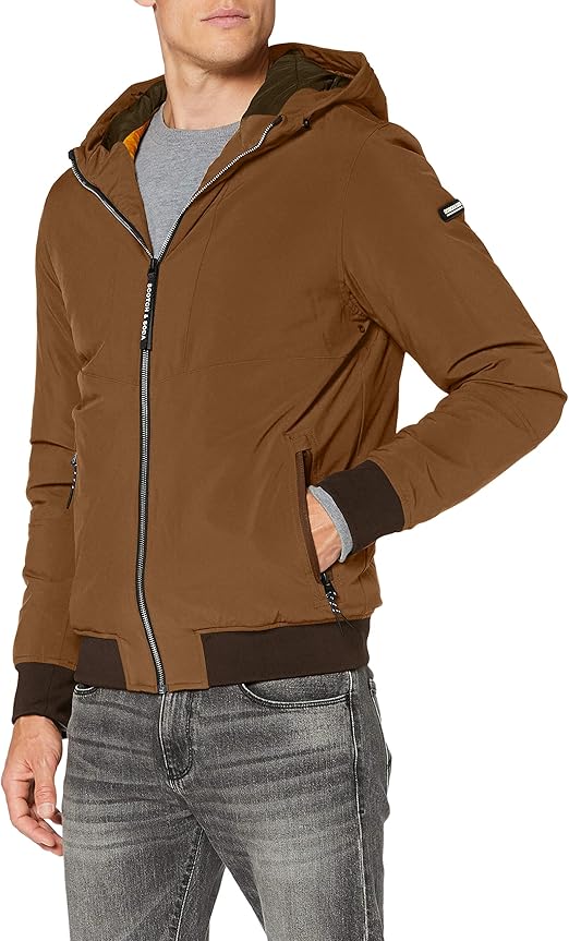 guess alexie top zip shoulder bag brown logo