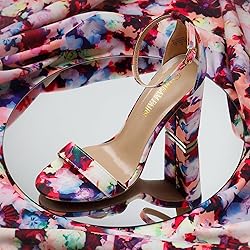 DREAM PAIRS Womens Hi-Chunk High Heel Pump Sandal