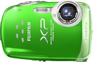 Fujifilm FinePix XP10 12 MP Waterproof Digital Camera with 5X Optical Zoom and 2.7-Inch LCD (Green)