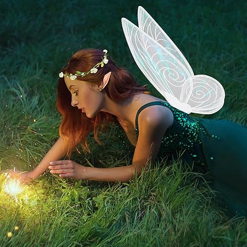 sachin and babi light blue dress U-Goforst Fairy Wings for Adults, Butterfly Wings Adults, Angel Wings, Fairy  Costume for Women Halloween Dress Up Party Favor (White) in Saudi Arabia