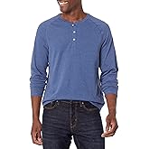 Amazon Essentials Long Sleeve Shirt for Men, Regular-Fit Henley, Available in Big & Tall