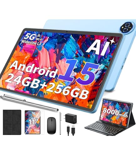 Amazon.com: 2026 10 Inch Tablet, Android 15 Tablet with Keyboard
