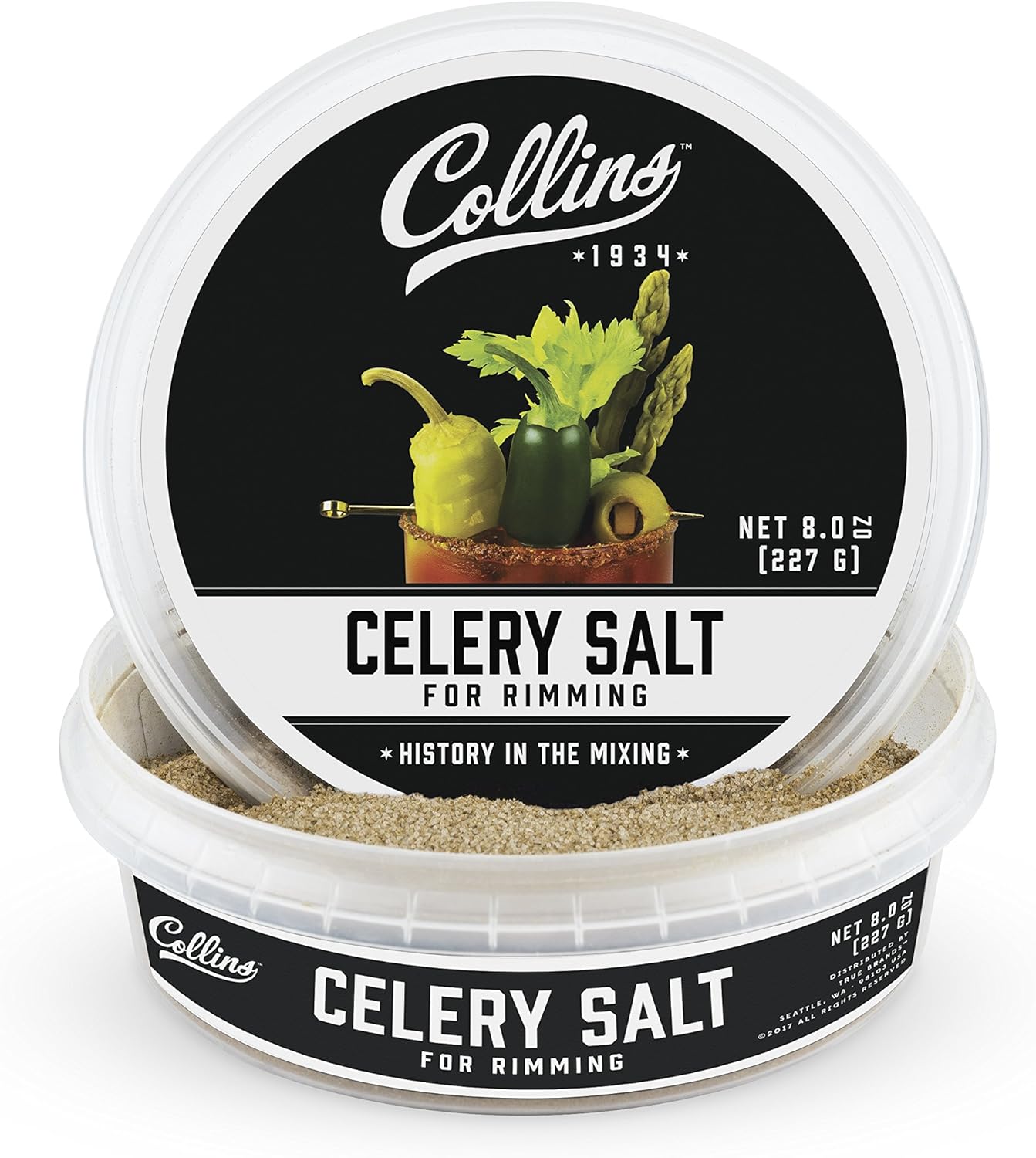 Collins Celery Salt Rimmer for Cocktails, Glass Rimming
