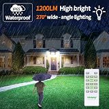 intelamp Solar Security Flood Lights Outdoor Motion Sensor with Remote 2 Pack view 2