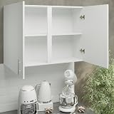 JD Greta 1000mm Kitchen Wall Cabinet - Modern White Matt Storage Unit view 4