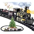 Christmas Train, Train Set for Christmas Tree, Christmas Tree Train w/Steam, Light & Sounds, Model Train Toys, Christmas Train Sets for Around The Tree, Gifts for 3 4 5 6 7 8 Year Old Boys Girls