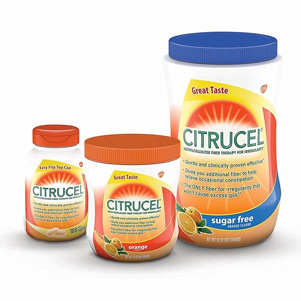 CITRUCEL POWDER ORANGE FLAVOR FIBER THERAPY FOR OCCASIONAL CONSTIPATION RELIEF, 30 OUNCE
