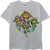 Teenage Mutant Ninja Boys' Teenage Mutant Ninja Turtles TMNT Character Tee - Leo, Donnie, Raph, Mikey - Sizes 2-7