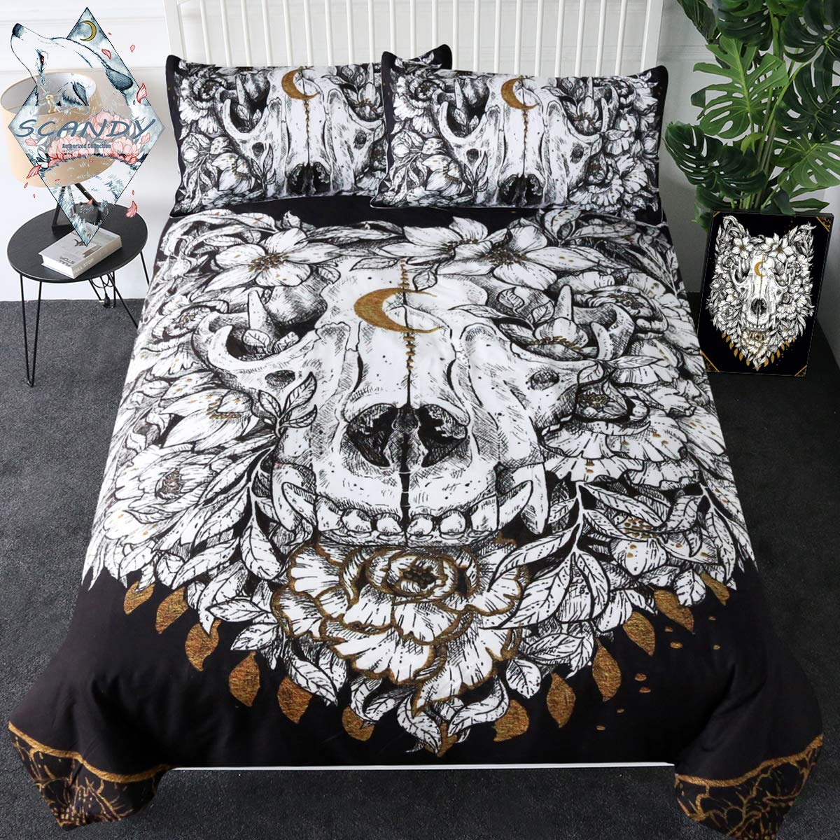 Amazon Com Sleepwish Wolf Skull By Scandy Girl Animal