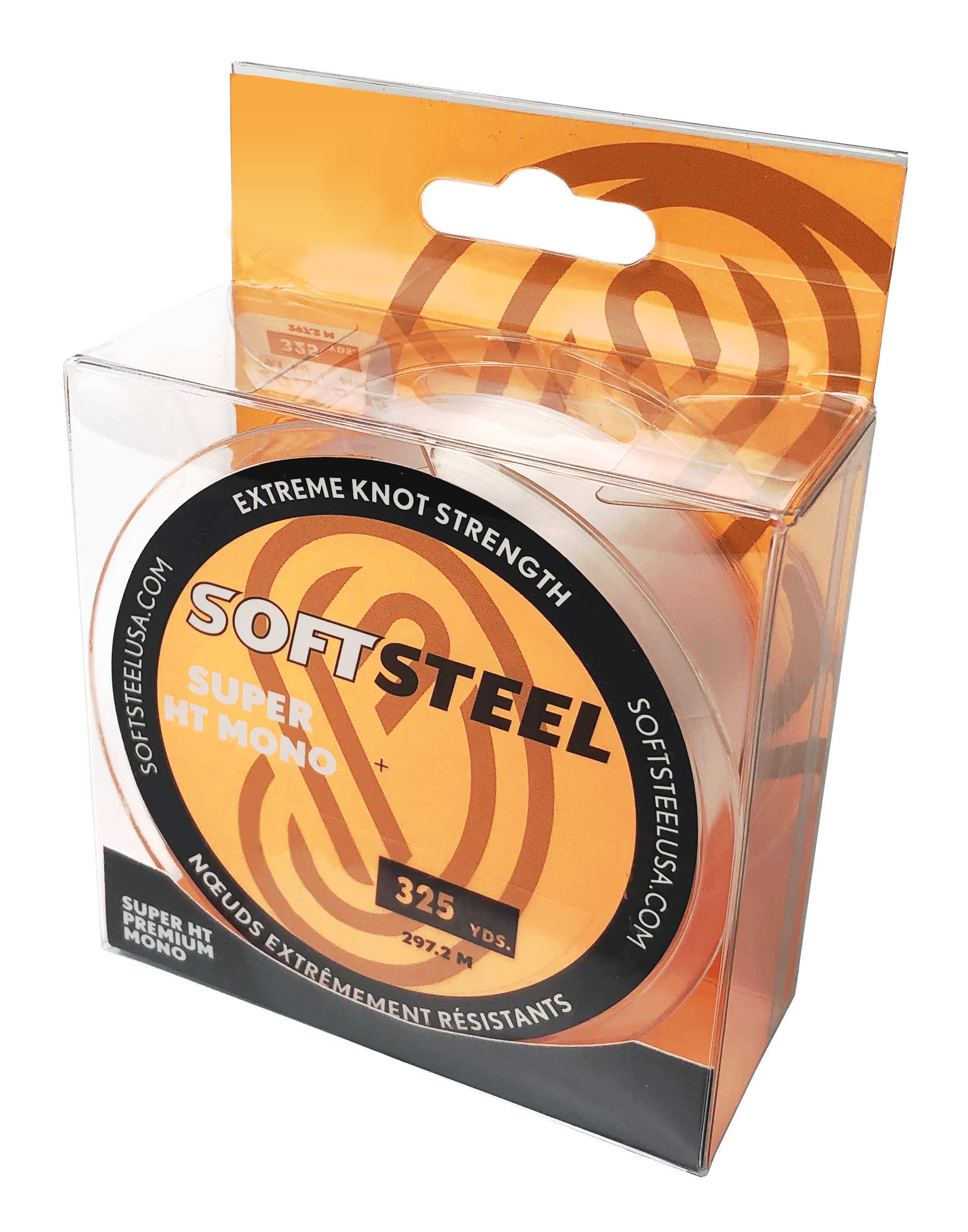 Soft Steel Super HT Premium Monofilament Clear 325 Yard Spool- 4-Pound