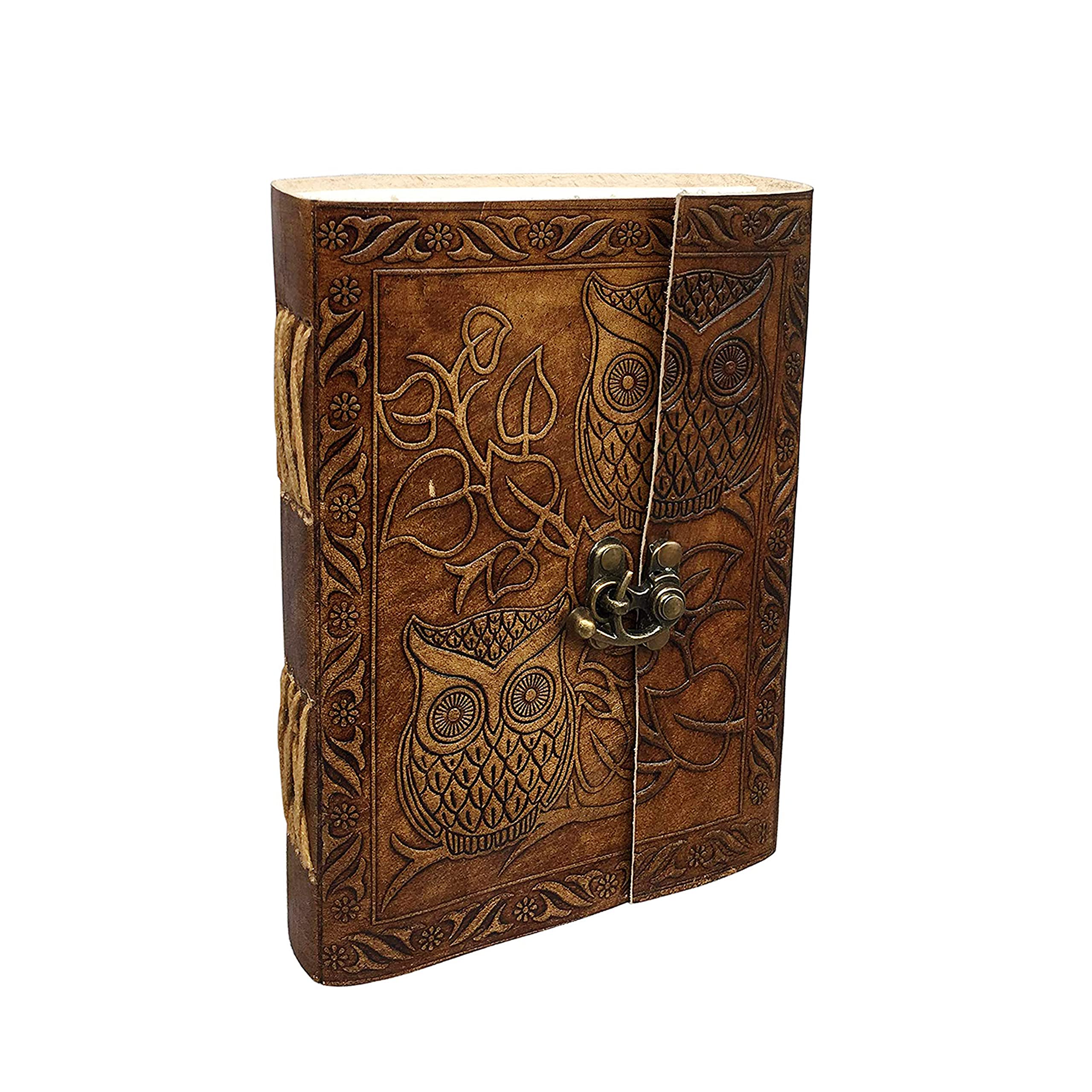 Owl Journal | Leather Owl Journal | Leather Journal Owl | Owl Gifts for Men | Owl Journal for Women | Leather Blank Book Owl | Leather Sketch Book Owl