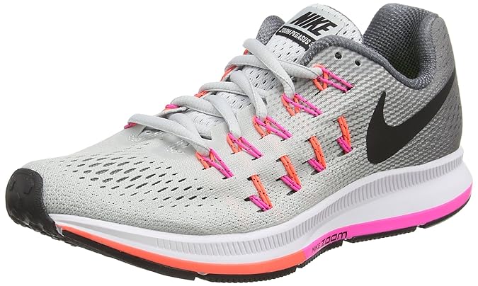 Amazon.com | NIKE Women's WMNS Air Zoom Pegasus 33, Pure Platinum/Black-Cool Grey-Pink Blast, 11 