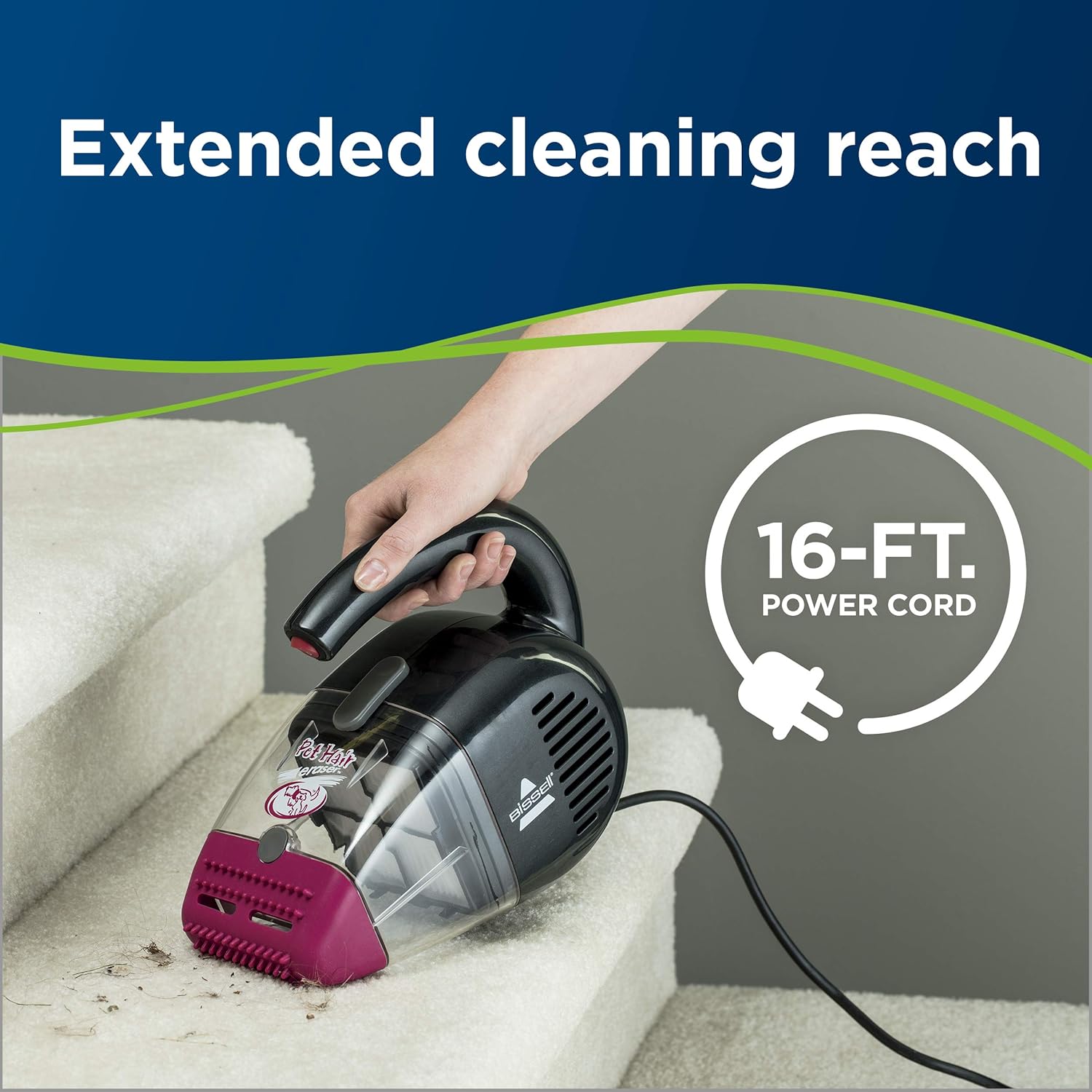 Bissell Pet Hair Eraser Handheld Vacuum, Corded, 33A1: Home & Kitchen