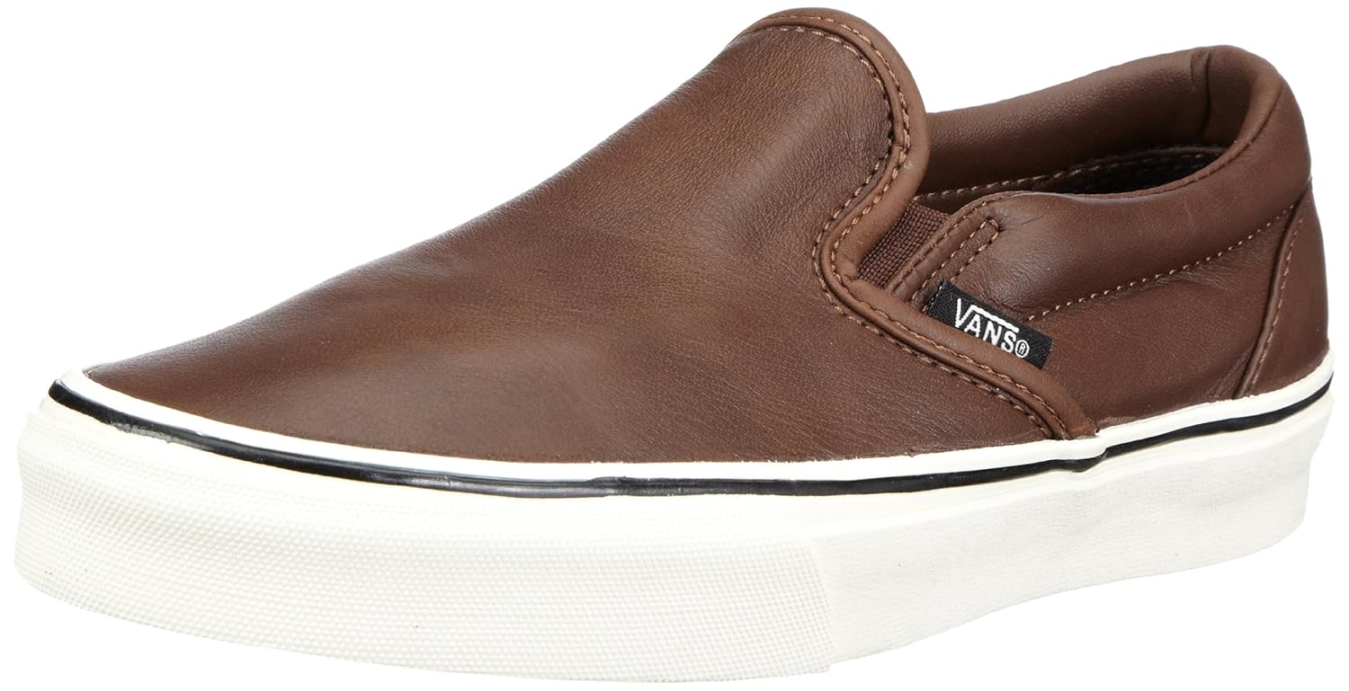 vans slip on aged leather