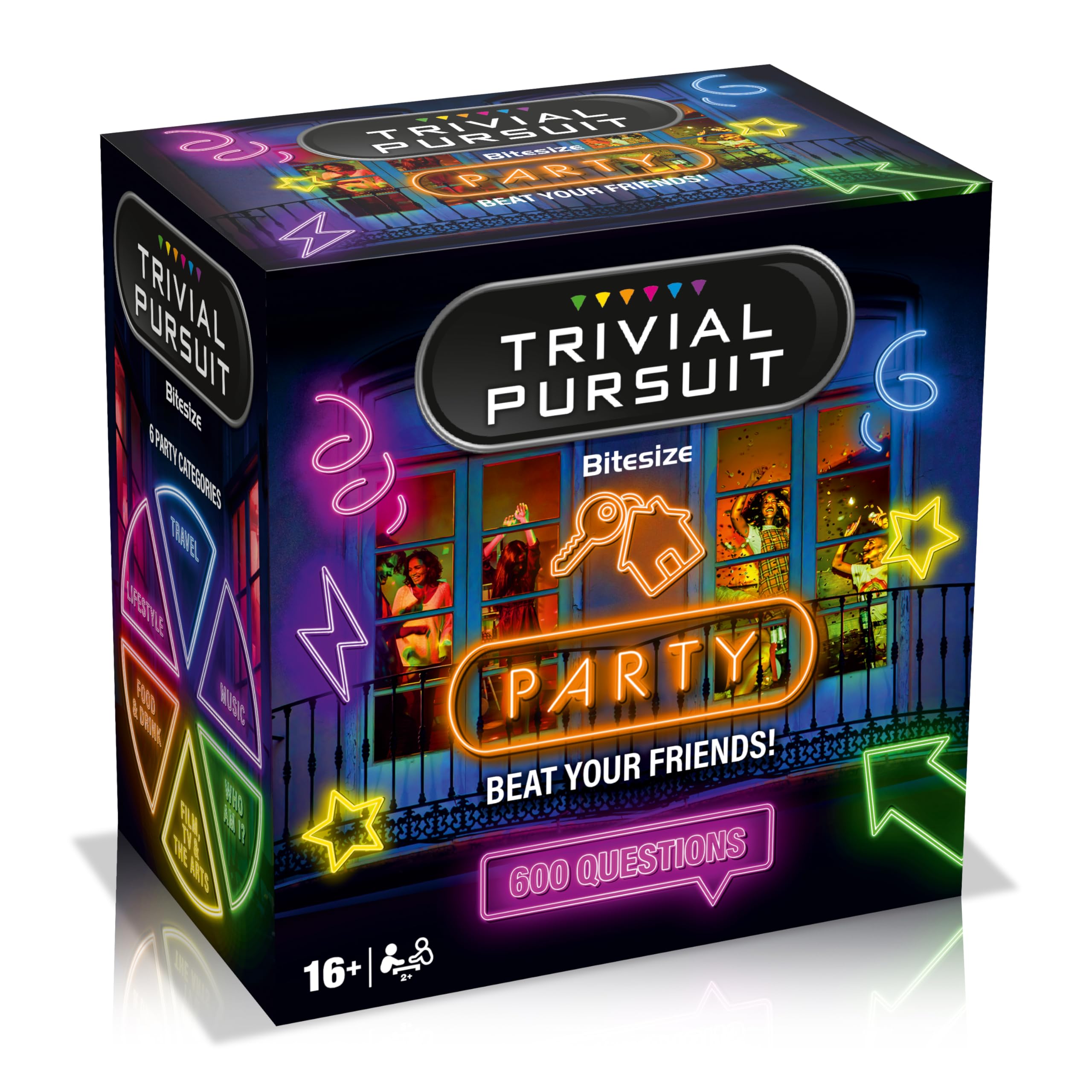 Winning Moves Party Trivial Pursuit Bitesize Card Game, 600 questions Trivial game for ages 16 plus