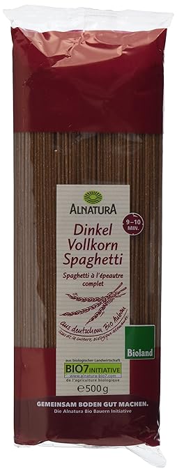 Alnatura Bio Dinkel Vollkornnudeln Spaghetti, 500 g