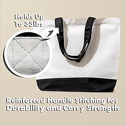 Carrywell |Not Made in China| 3 Pack Canvas Tote