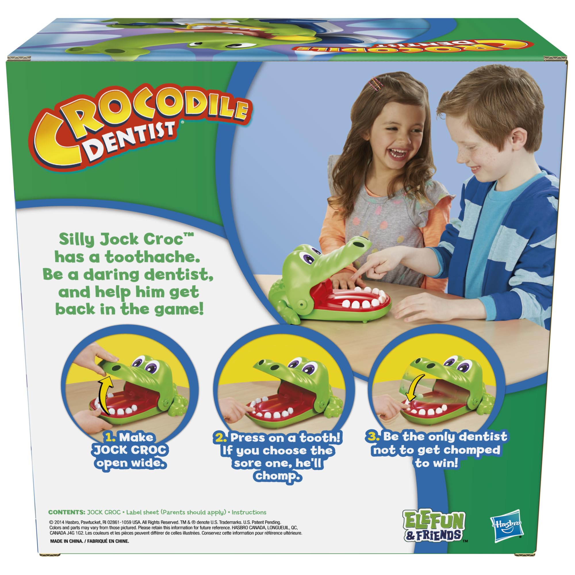 Hasbro Gaming Crocodile Dentist Kids Board Game, Ages 4 And Up (Amazon Exclusive)