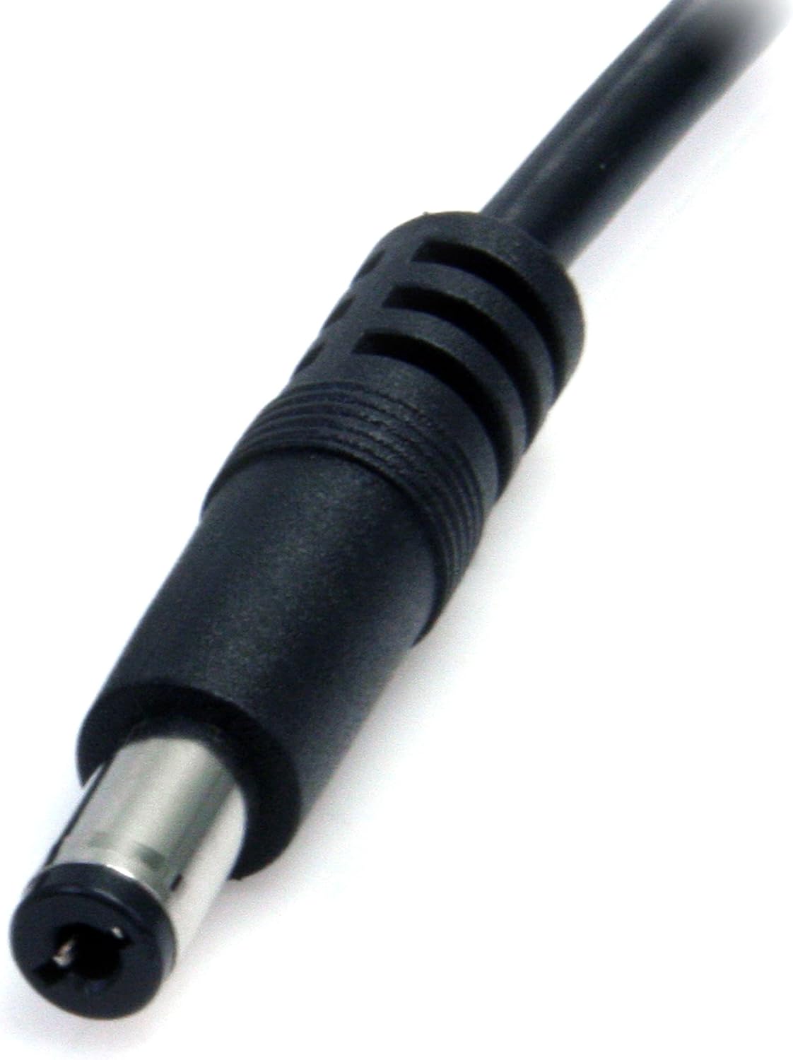 StarTech.com 2m USB to Type M Barrel Cable - USB to 5.5mm 5V DC Cable - USB to Barrel Jack 5V DC Plug (USB2TYPEM2M) Black - Image 4