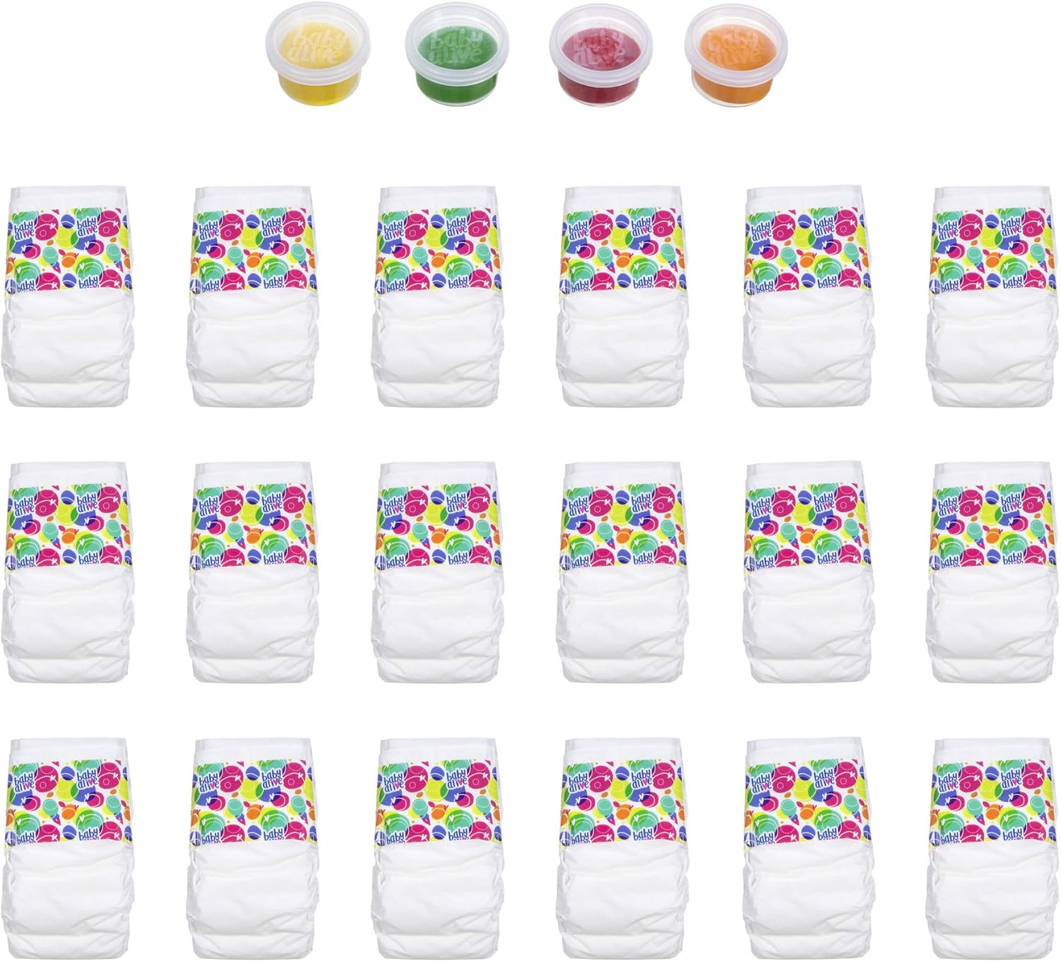 baby alive doll food and diapers super refill pack