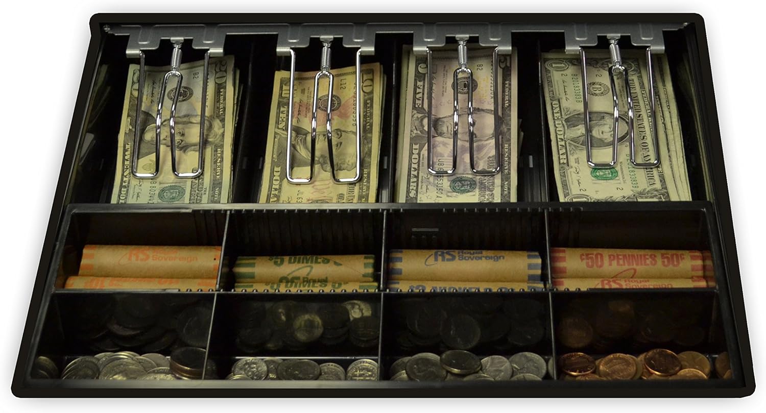 Amazon Com Cash Drawer Tray Insert With Locking Lid Office