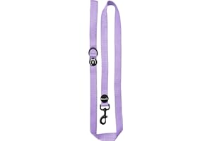 ShawnCo Dream Walk Dog Leash- Premium, Nylon Pet Leash with Soft Neoprene Handle for Small, Medium and Large Dogs (ICY Lilac, Medium/Large)