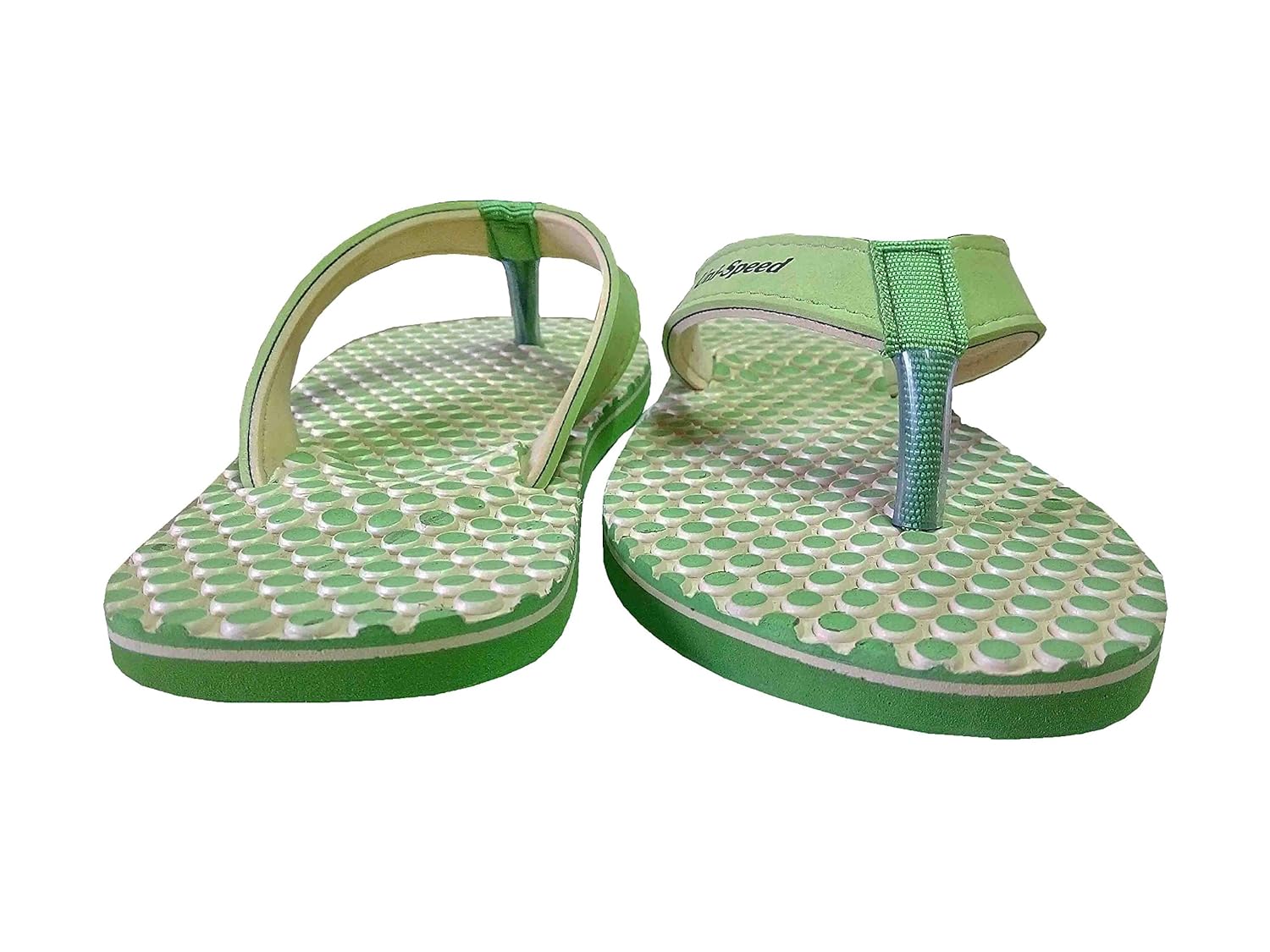 unispeed women's foot relief + accupressure dotted flip-flops