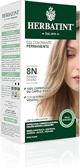 Herbatint Hair Dye 8N Light Blonde Permanent Herbal Colour Gel