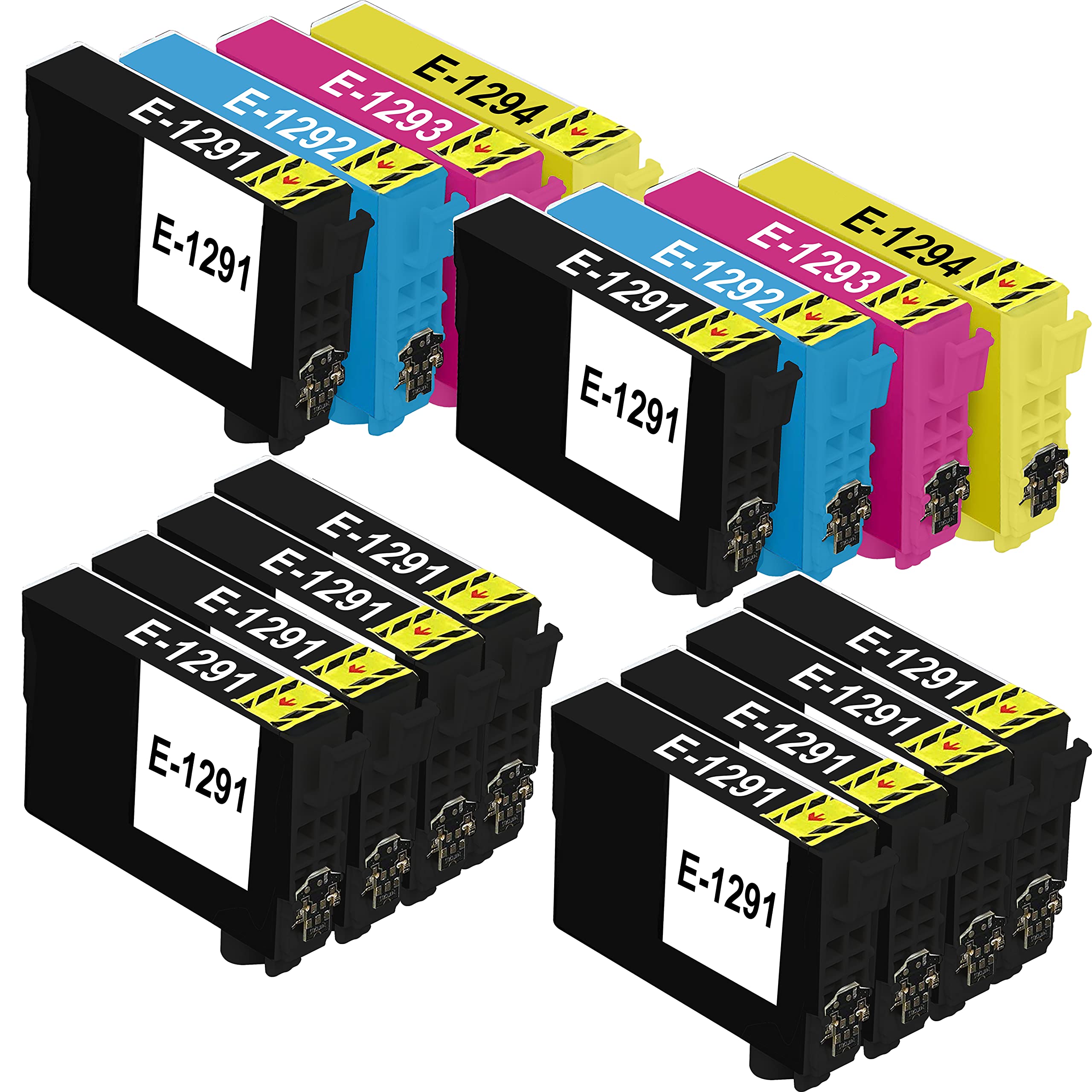 King of Flash T1295 Multipack Ink Cartridges Replacement for Epson T1291 T1292 T1293 T1294 Compatible for Epson SX435W SX235W WF-3520 WF-3540 WF-7515 WF-7525, Epson SX425W SX445W SX535WD SX535WD BX305