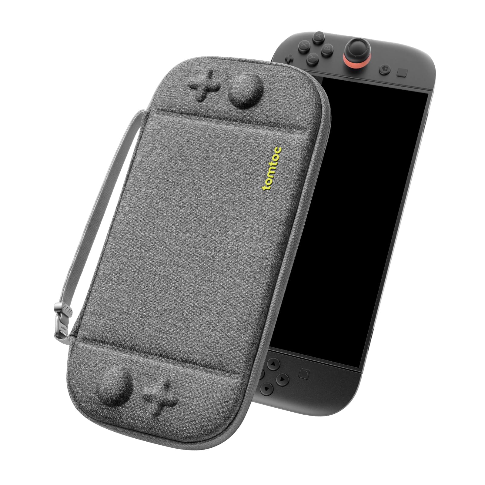 Photo 1 of tomtoc Slim Carrying Case for Nintendo Switch 2 Model 2025, Odorless Felt Protective Hard Shell with 12 Game Card Slots, Portable Travel Storage Case with Original Patent and Military Grade Protection