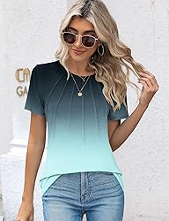 Kistore Womens Fashion Plus Size Short Sleeve Crew