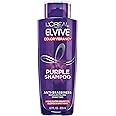 L’Oréal Paris Elvive Color Vibrancy Anti-Brassiness Purple Shampoo for Color Treated Hair, neutralizes Yellow & Orange Tones, Highlighted Brunette, Blonde & Grey Hair, 6.7 Fl. Oz